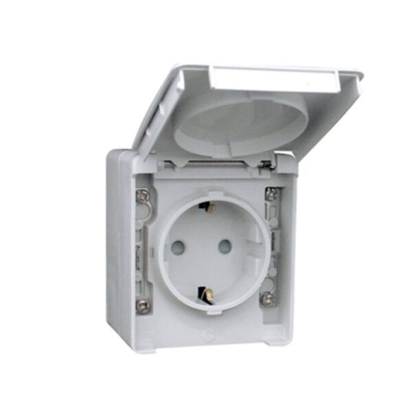 Comutador De Escada Duplo IP65 Cinza Estanque 48 EFAPEL ElectroMatos 