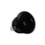 Mini Comutador Escada Redondo Preto