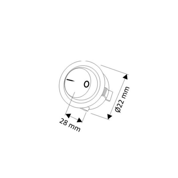 Mini Interruptor de Encastrar