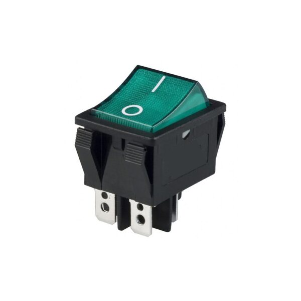 Interrutor Painel Largo Verde 230V | SOFLIGHT