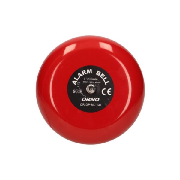 Campainha Industrial 15cm 230V 90dB Vermelho | ORNO