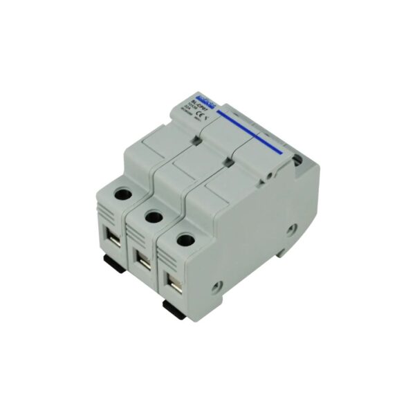 Base Porta Fusíveis Cilíndricos 10x38 3P