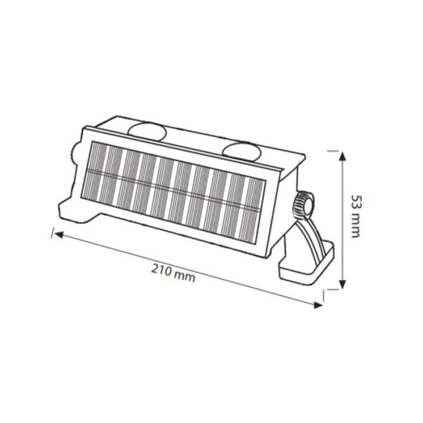 Aplique Solar LED