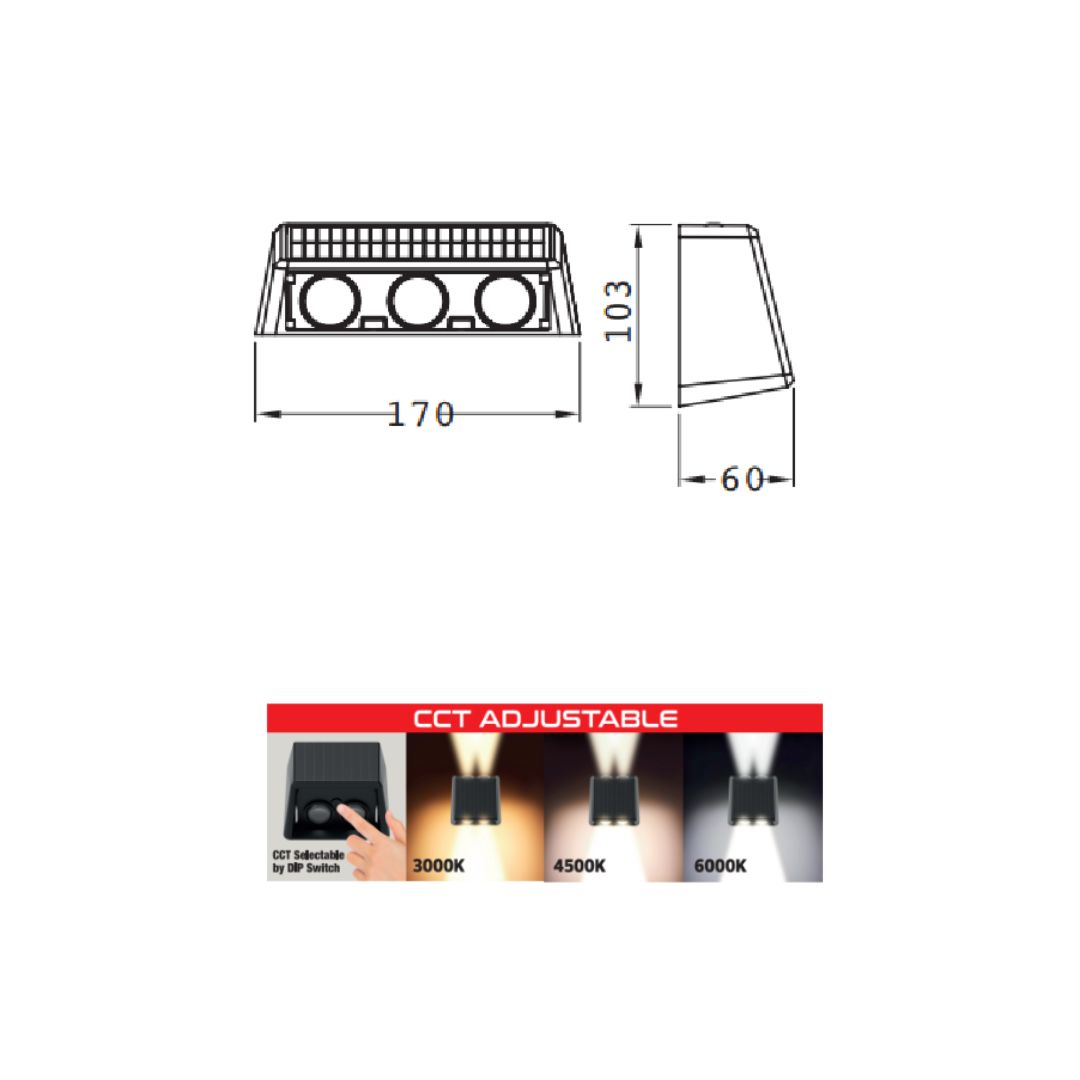 Aplique Solar LED