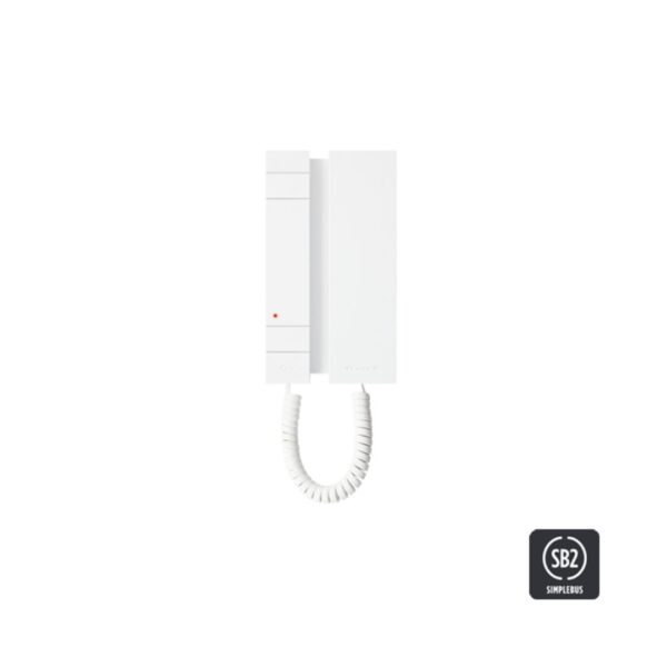 Intercomunicador MINI com Auscultador SIMPLEBUS2 2 Fios 2738W | COMELIT