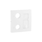 Centro para Tomadas Mistas R-TV-RJ45 / R-TV-RJ45-FO Branco | EFAPEL