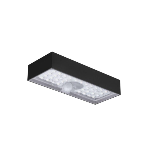 Aplique Solar LED DOMINO 6W Preto 4K IP65